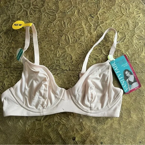 Vanity Fair Womens Breathable Luxe UltraSoft Stretch FullCoverage Bra Quartz 36B - Picture 4 of 5